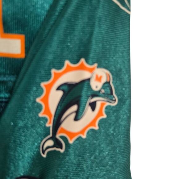 Reebok Miami Dolphins #19 Brandon Marshall Women's NFL Jersey Aqua Size S - Picture 6 of 7